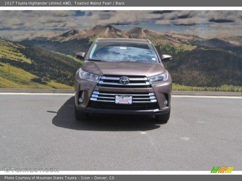 Toasted Walnut Pearl / Black 2017 Toyota Highlander Limited AWD