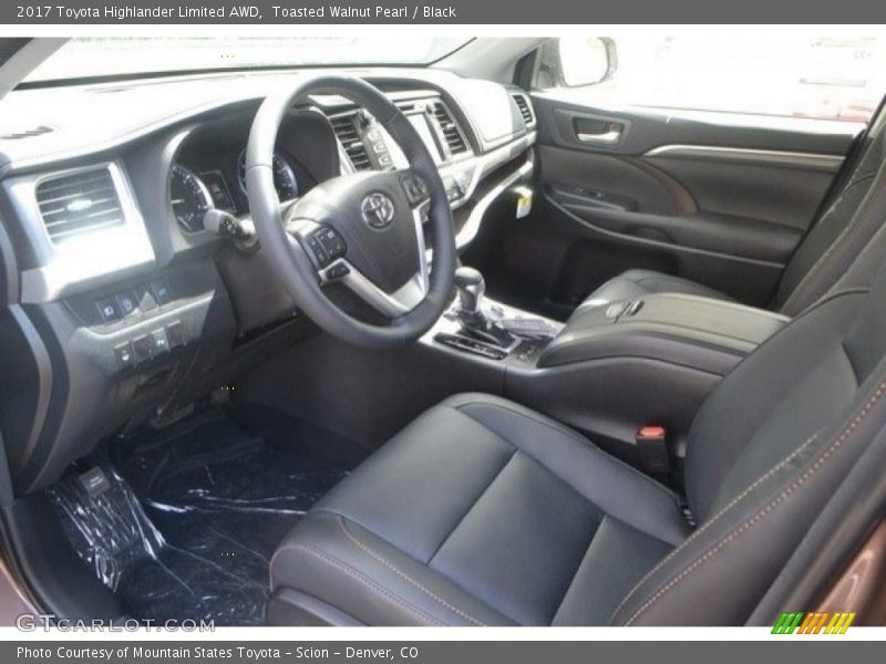 Toasted Walnut Pearl / Black 2017 Toyota Highlander Limited AWD
