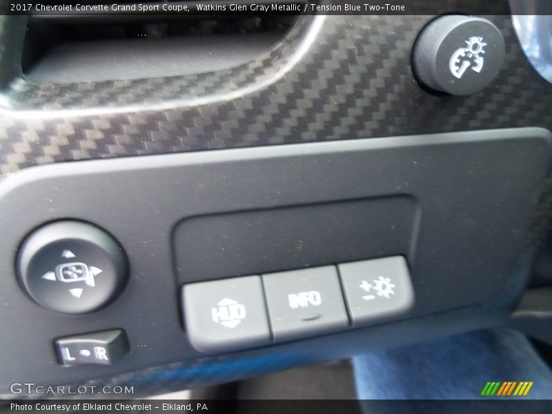 Watkins Glen Gray Metallic / Tension Blue Two-Tone 2017 Chevrolet Corvette Grand Sport Coupe