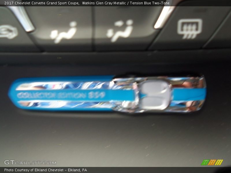 Watkins Glen Gray Metallic / Tension Blue Two-Tone 2017 Chevrolet Corvette Grand Sport Coupe