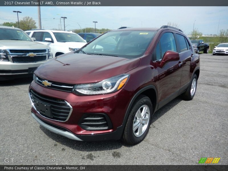 Crimson Metallic / Jet Black 2017 Chevrolet Trax LT AWD