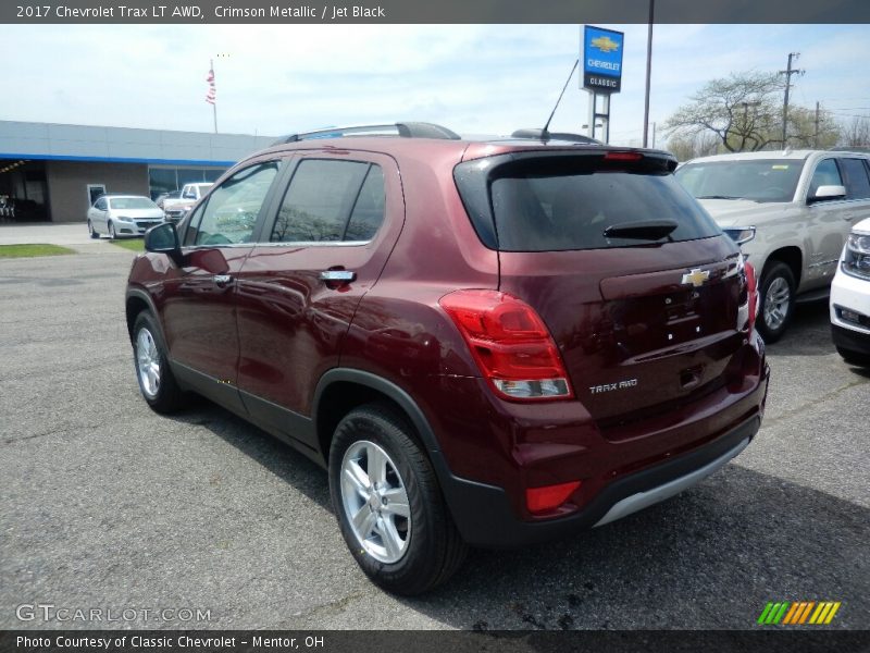 Crimson Metallic / Jet Black 2017 Chevrolet Trax LT AWD