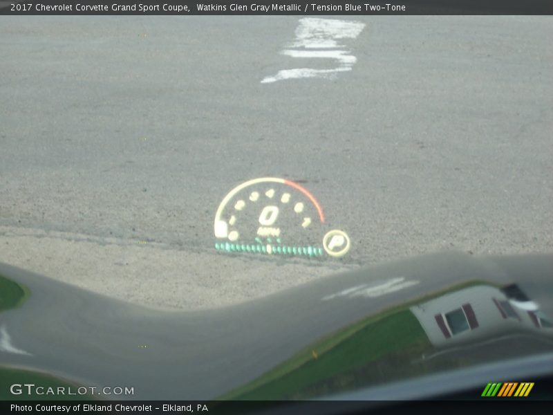 Watkins Glen Gray Metallic / Tension Blue Two-Tone 2017 Chevrolet Corvette Grand Sport Coupe