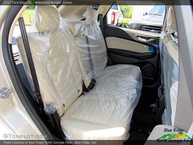 White Gold Metallic / Dune 2017 Ford Edge SEL