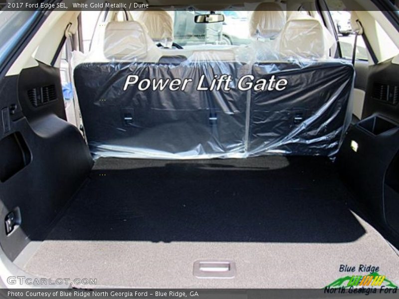 White Gold Metallic / Dune 2017 Ford Edge SEL
