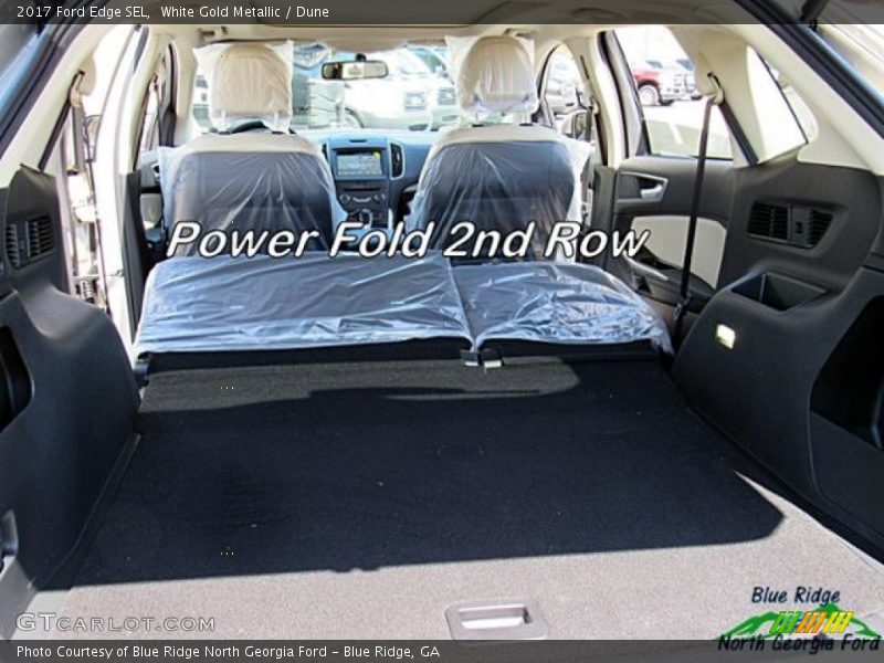White Gold Metallic / Dune 2017 Ford Edge SEL