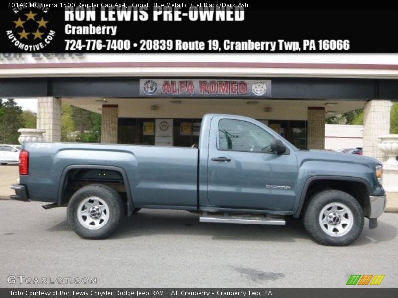 Cobalt Blue Metallic / Jet Black/Dark Ash 2014 GMC Sierra 1500 Regular Cab 4x4