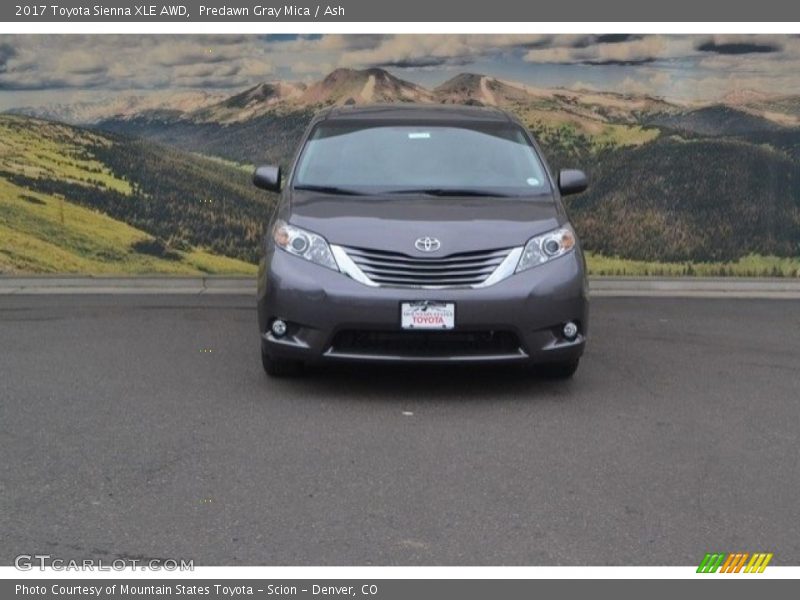Predawn Gray Mica / Ash 2017 Toyota Sienna XLE AWD