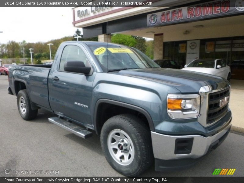 Cobalt Blue Metallic / Jet Black/Dark Ash 2014 GMC Sierra 1500 Regular Cab 4x4