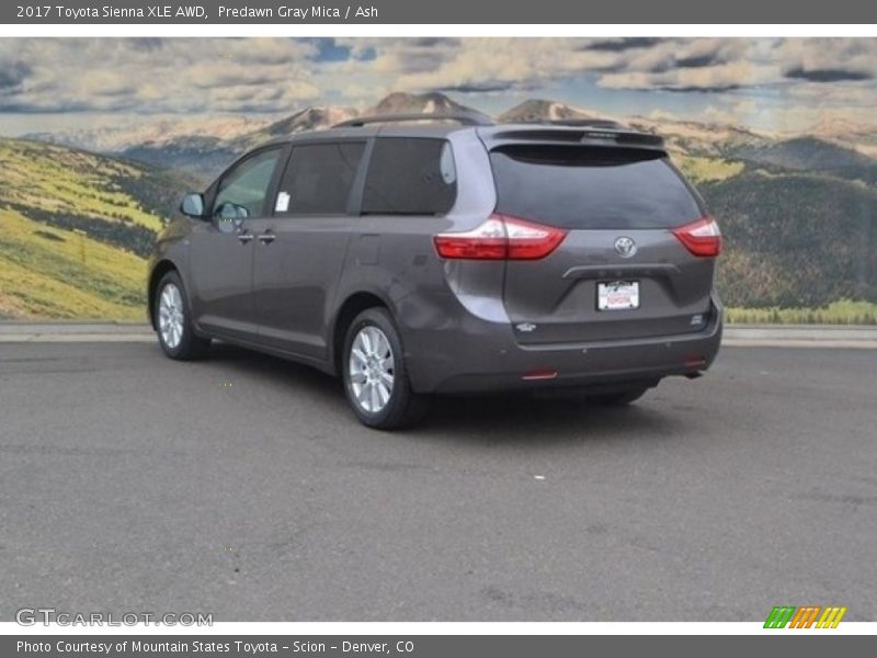 Predawn Gray Mica / Ash 2017 Toyota Sienna XLE AWD