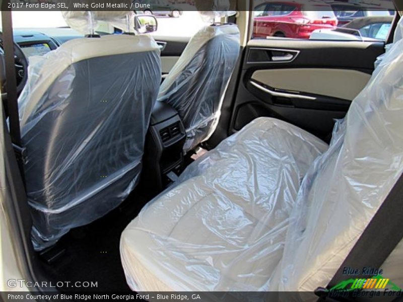 White Gold Metallic / Dune 2017 Ford Edge SEL