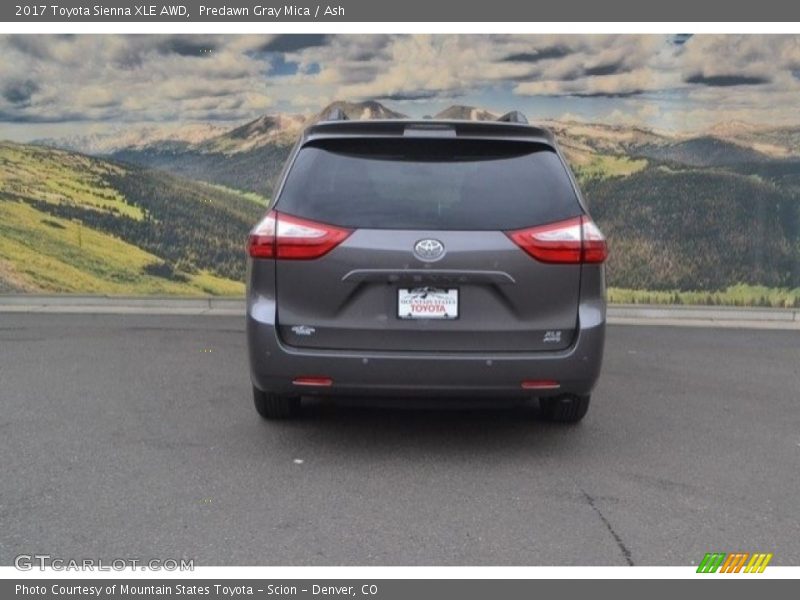 Predawn Gray Mica / Ash 2017 Toyota Sienna XLE AWD