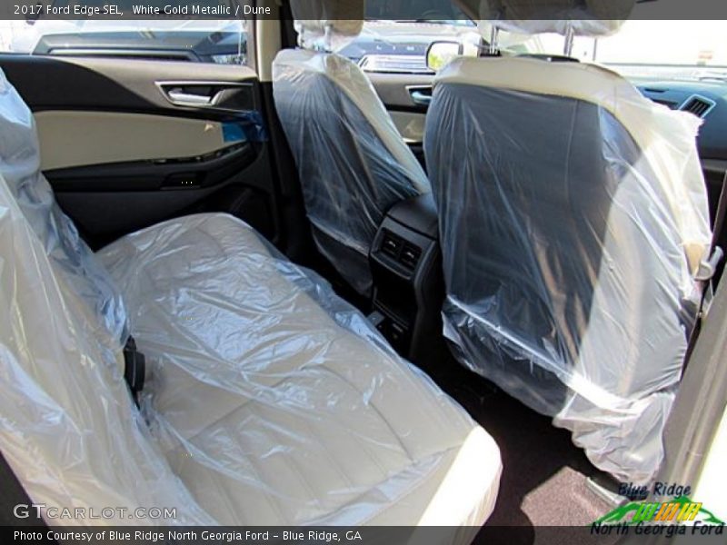 White Gold Metallic / Dune 2017 Ford Edge SEL