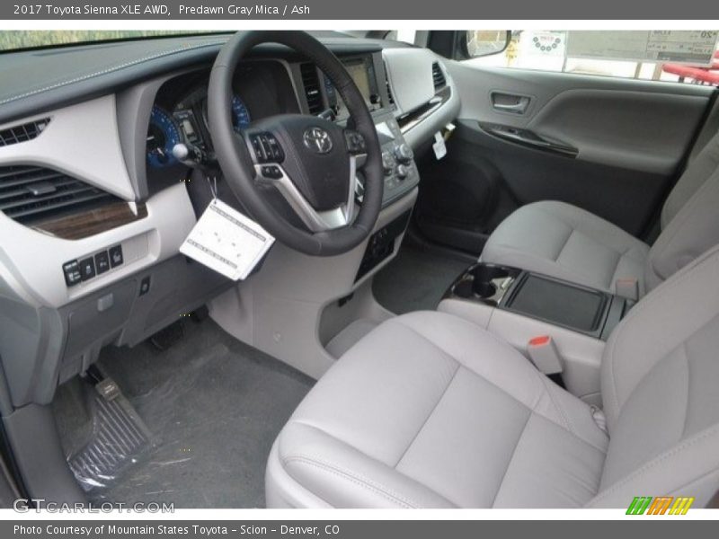 Predawn Gray Mica / Ash 2017 Toyota Sienna XLE AWD
