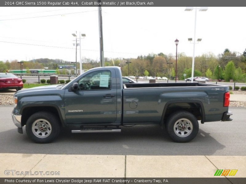 Cobalt Blue Metallic / Jet Black/Dark Ash 2014 GMC Sierra 1500 Regular Cab 4x4