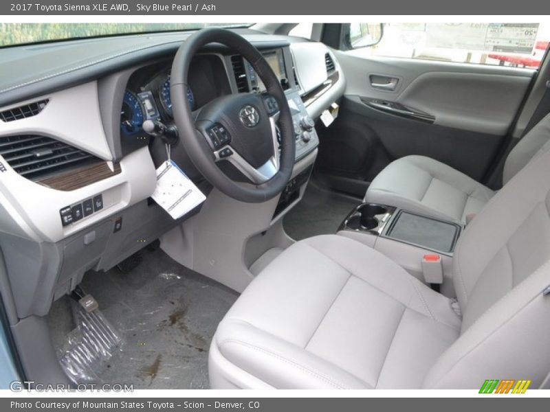 Sky Blue Pearl / Ash 2017 Toyota Sienna XLE AWD
