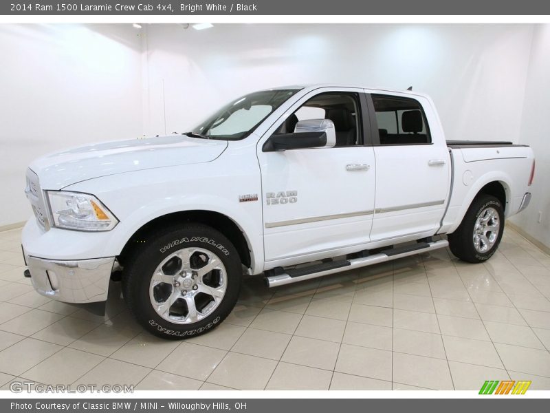 Bright White / Black 2014 Ram 1500 Laramie Crew Cab 4x4