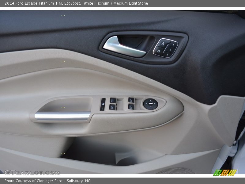 White Platinum / Medium Light Stone 2014 Ford Escape Titanium 1.6L EcoBoost