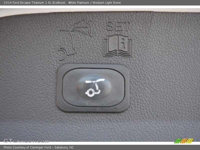 White Platinum / Medium Light Stone 2014 Ford Escape Titanium 1.6L EcoBoost