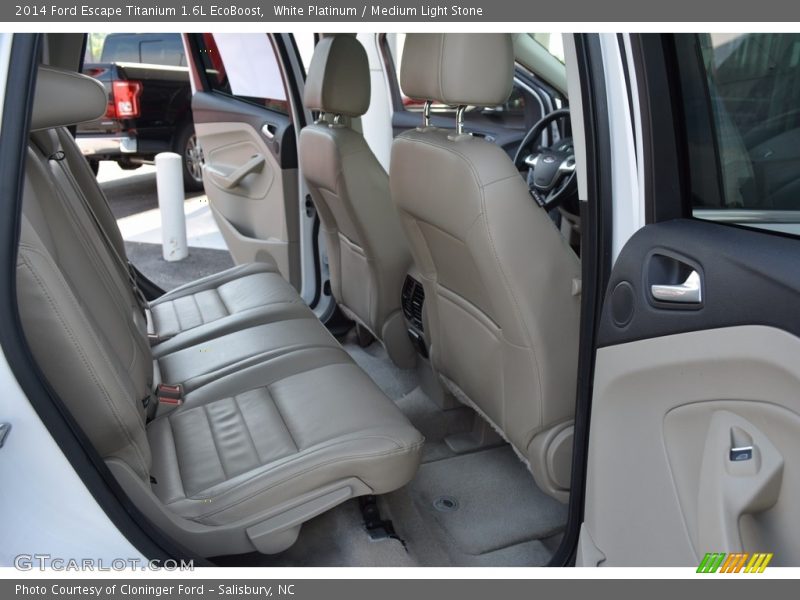 White Platinum / Medium Light Stone 2014 Ford Escape Titanium 1.6L EcoBoost