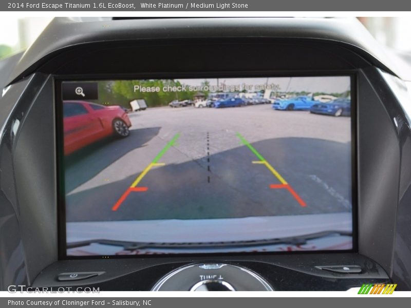 White Platinum / Medium Light Stone 2014 Ford Escape Titanium 1.6L EcoBoost