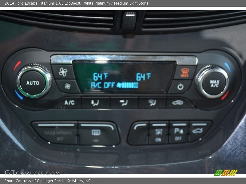 White Platinum / Medium Light Stone 2014 Ford Escape Titanium 1.6L EcoBoost