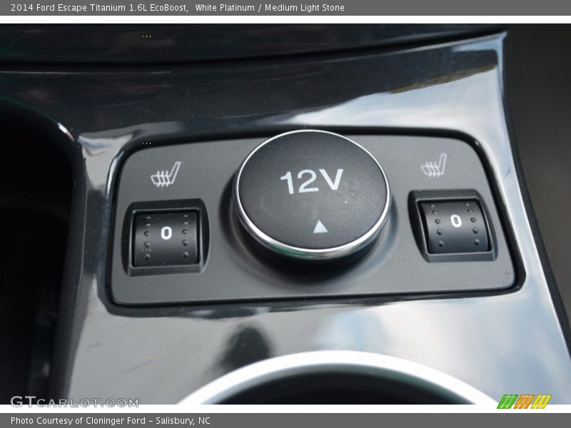 White Platinum / Medium Light Stone 2014 Ford Escape Titanium 1.6L EcoBoost