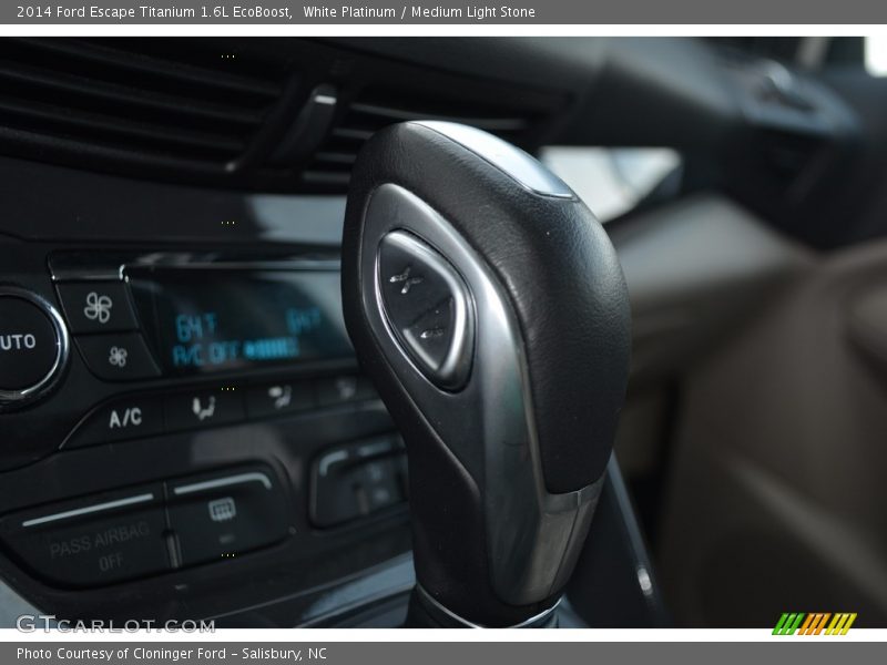 White Platinum / Medium Light Stone 2014 Ford Escape Titanium 1.6L EcoBoost