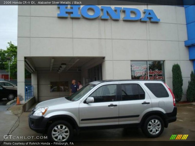 Alabaster Silver Metallic / Black 2006 Honda CR-V EX