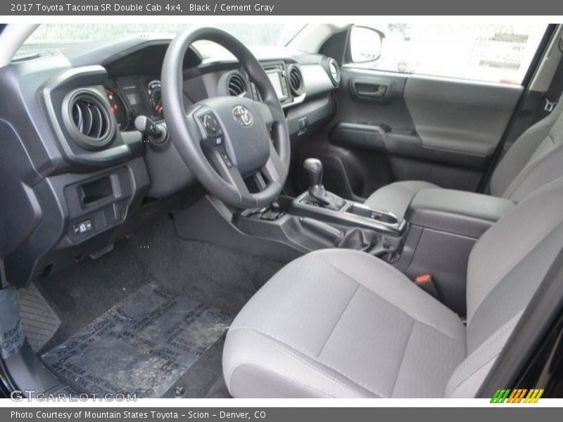 Black / Cement Gray 2017 Toyota Tacoma SR Double Cab 4x4