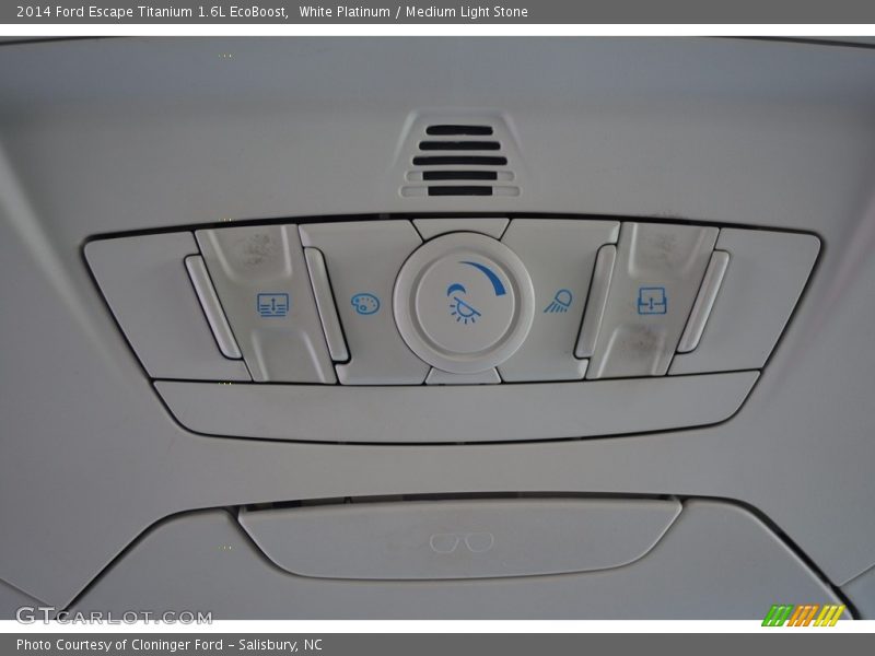 White Platinum / Medium Light Stone 2014 Ford Escape Titanium 1.6L EcoBoost