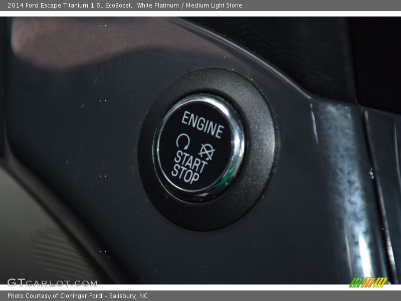 White Platinum / Medium Light Stone 2014 Ford Escape Titanium 1.6L EcoBoost