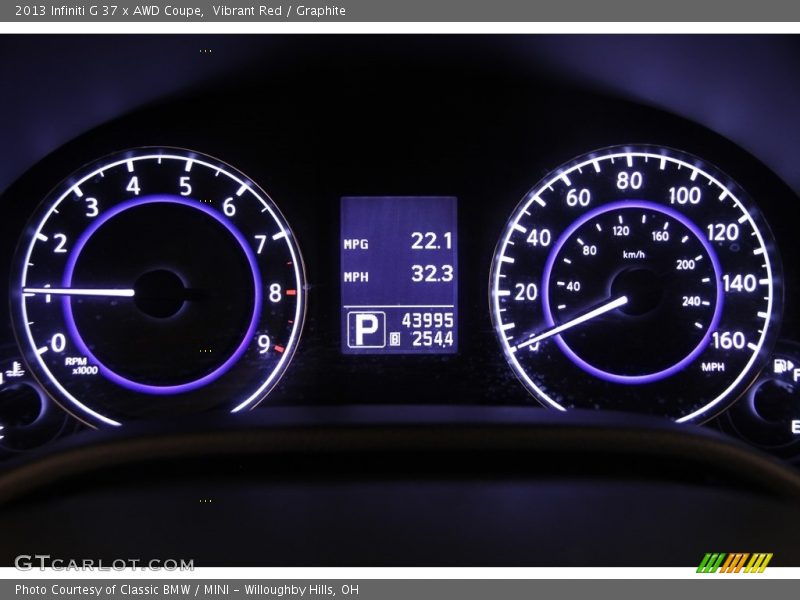 Vibrant Red / Graphite 2013 Infiniti G 37 x AWD Coupe