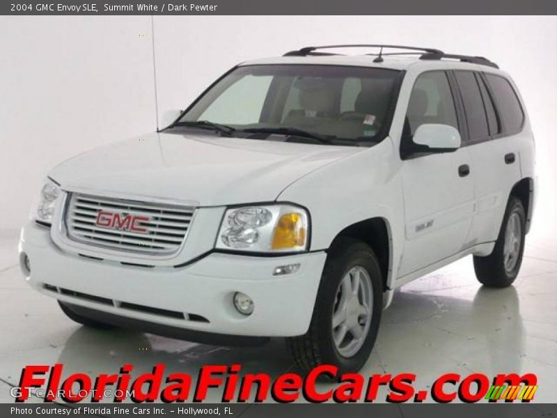Summit White / Dark Pewter 2004 GMC Envoy SLE