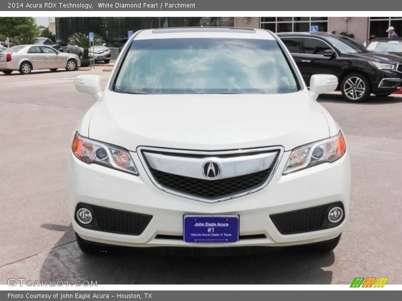 White Diamond Pearl / Parchment 2014 Acura RDX Technology