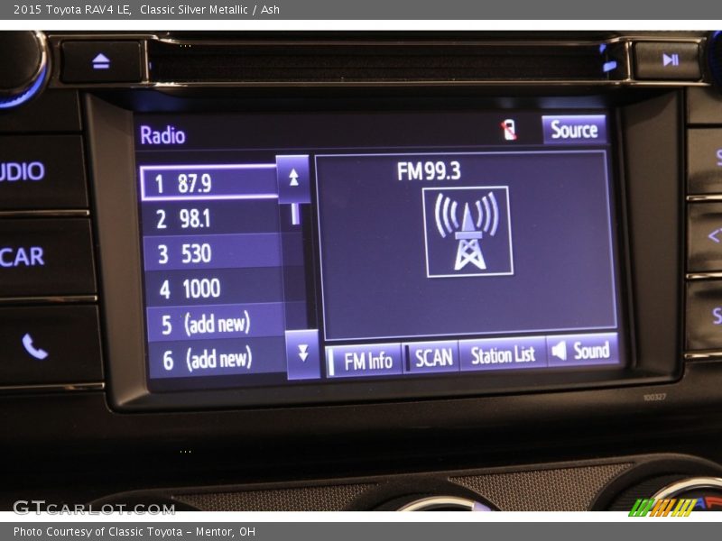 Classic Silver Metallic / Ash 2015 Toyota RAV4 LE