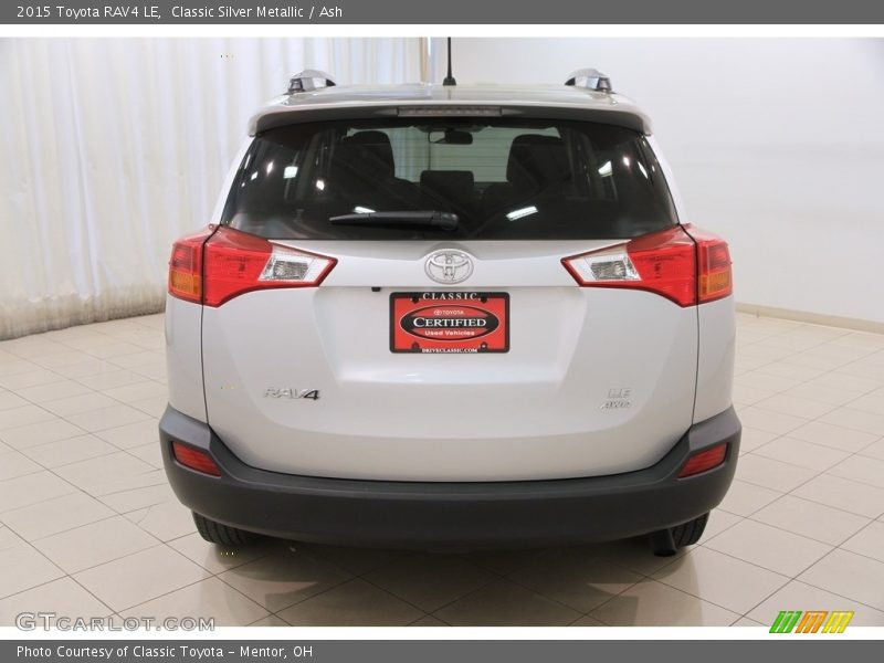 Classic Silver Metallic / Ash 2015 Toyota RAV4 LE