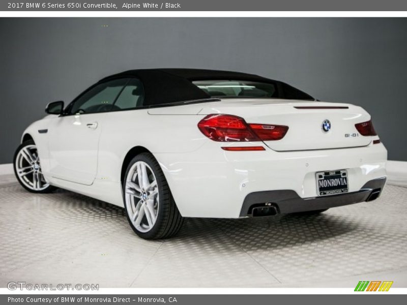 Alpine White / Black 2017 BMW 6 Series 650i Convertible