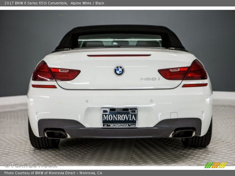 Alpine White / Black 2017 BMW 6 Series 650i Convertible