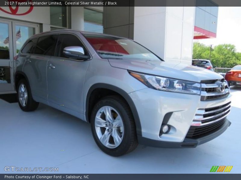 Celestial Silver Metallic / Black 2017 Toyota Highlander Limited