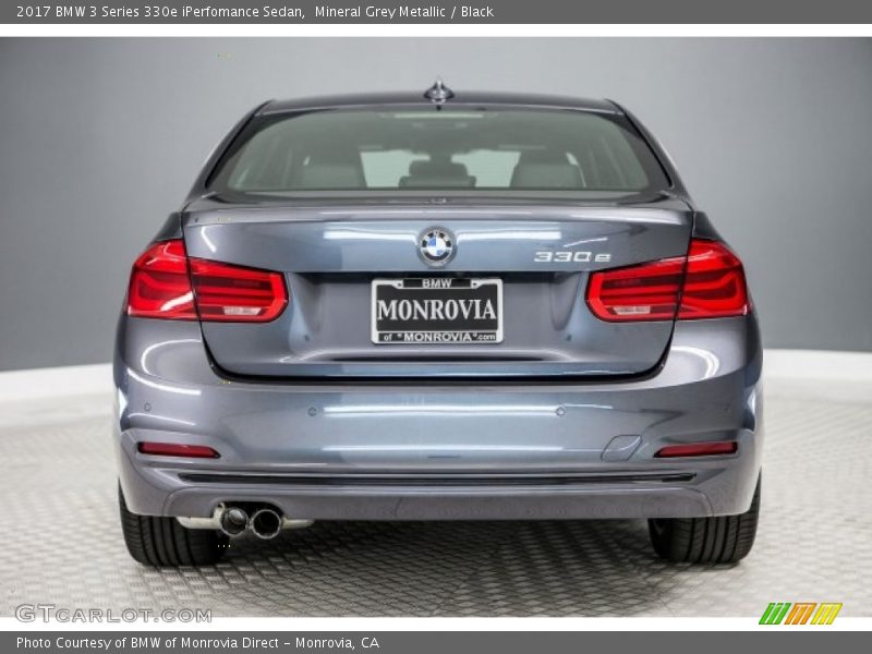 Mineral Grey Metallic / Black 2017 BMW 3 Series 330e iPerfomance Sedan