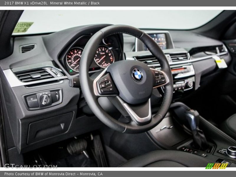 Mineral White Metallic / Black 2017 BMW X1 xDrive28i