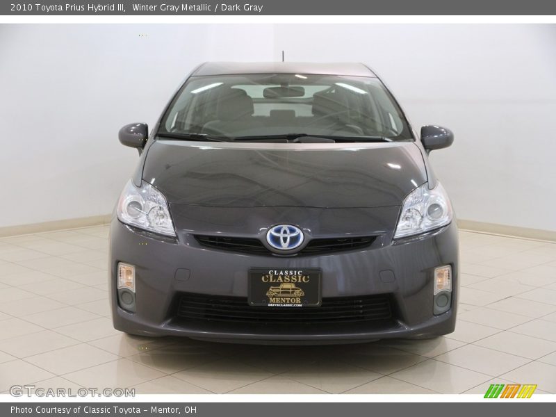 Winter Gray Metallic / Dark Gray 2010 Toyota Prius Hybrid III