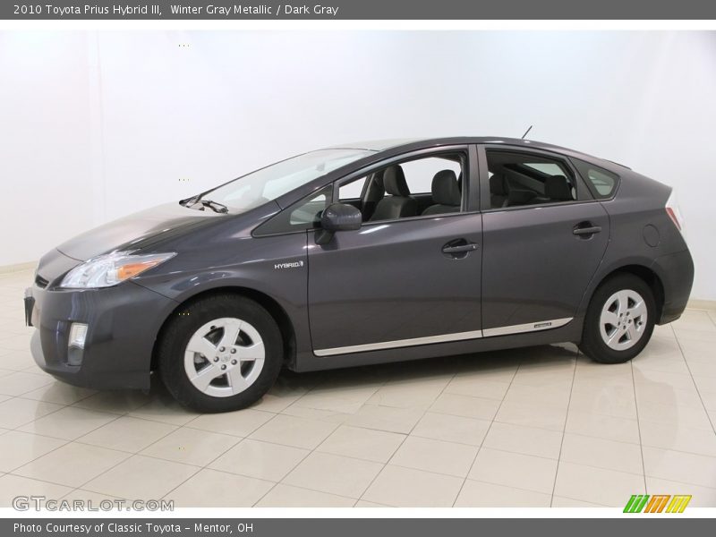 Winter Gray Metallic / Dark Gray 2010 Toyota Prius Hybrid III