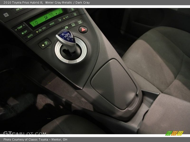 Winter Gray Metallic / Dark Gray 2010 Toyota Prius Hybrid III