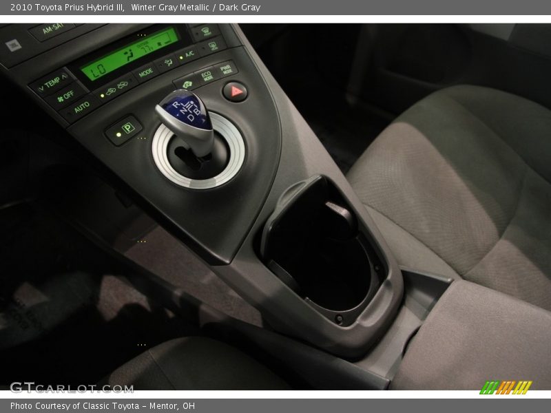 Winter Gray Metallic / Dark Gray 2010 Toyota Prius Hybrid III