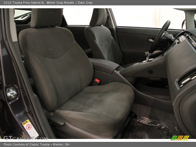 Winter Gray Metallic / Dark Gray 2010 Toyota Prius Hybrid III