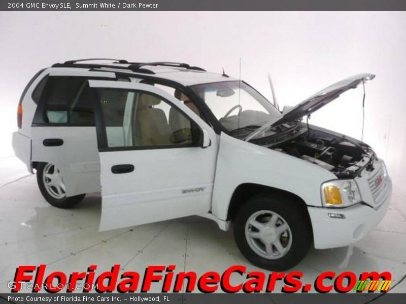 Summit White / Dark Pewter 2004 GMC Envoy SLE