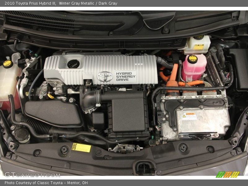 Winter Gray Metallic / Dark Gray 2010 Toyota Prius Hybrid III