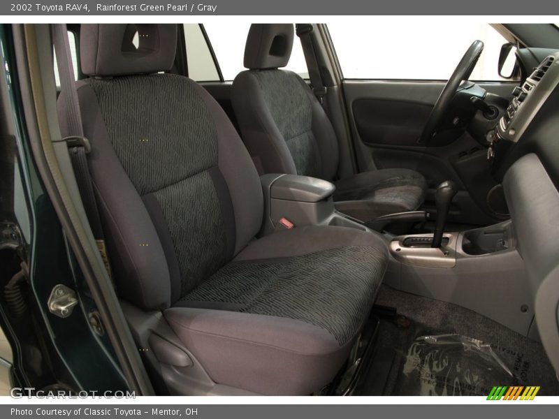 Rainforest Green Pearl / Gray 2002 Toyota RAV4